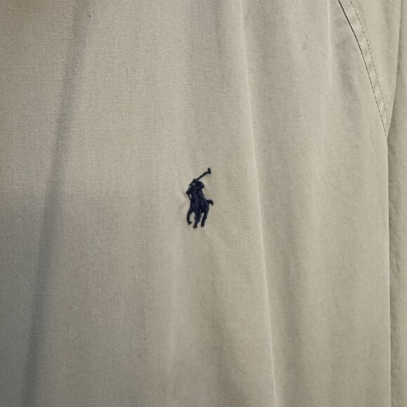 Vintage Polo Ralph Lauren Tan Beige Harrington Bomber Jacket Lined Mens XL - Picture 5 of 10